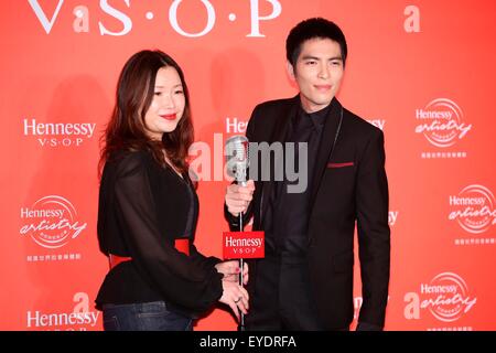 Taipei, Taiwan, Chine. 27 juillet, 2015. Jam Hsiao assiste à la conférence de presse d'Hennessy artistry à Taipei, Taiwan, Chine, le 27 juillet, 2015. © TopPhoto/Alamy Live News Banque D'Images