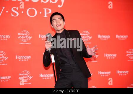 Taipei, Taiwan, Chine. 27 juillet, 2015. Jam Hsiao assiste à la conférence de presse d'Hennessy artistry à Taipei, Taiwan, Chine, le 27 juillet, 2015. © TopPhoto/Alamy Live News Banque D'Images