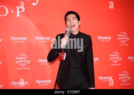 Taipei, Taiwan, Chine. 27 juillet, 2015. Jam Hsiao assiste à la conférence de presse d'Hennessy artistry à Taipei, Taiwan, Chine, le 27 juillet, 2015. © TopPhoto/Alamy Live News Banque D'Images