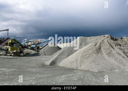 Giberga près de la carrière de calcaire, à l'île de Öland, Kalmar, Suède Banque D'Images