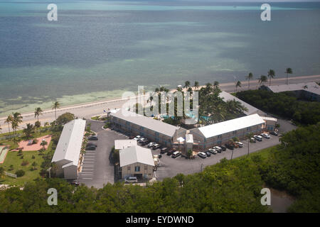 Vue aérienne d'un hôtel, Key West, Floride, États-Unis d'Amérique Banque D'Images