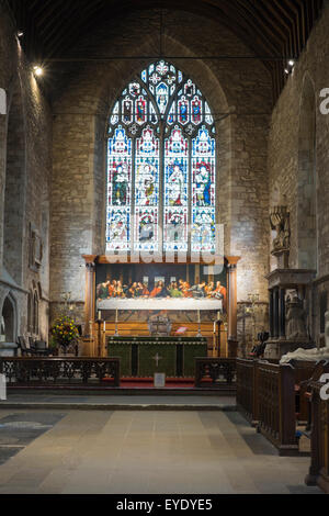 Intérieur de St Michael's et tous les Anges en Ledbury,Angleterre Banque D'Images