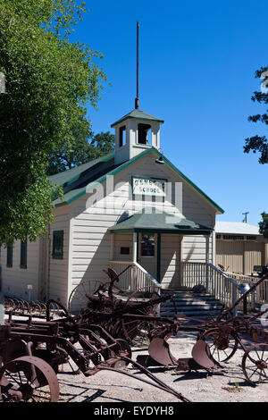 Geneso School, Pioneer Museum, Paso Robles, Californie, États-Unis d'Amérique Banque D'Images