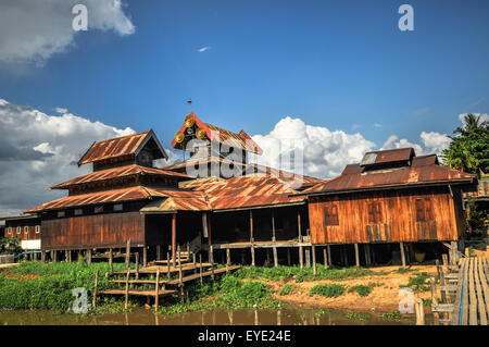 Lac Inle, l'État de Shan, Myanmar (Birmanie) Banque D'Images