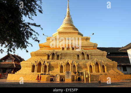 Wat Jong Kham, Kyaing Tong, Triangle d'or, l'État de Shan, Myanmar Banque D'Images