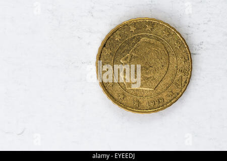 10 Euro cent coin avec la Belgique dos utilisé rechercher Banque D'Images