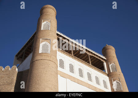 Passerelle de l'arche Forteresse, vieille ville, Boukhara, Ouzbékistan Banque D'Images