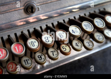 Old Vintage de caisse s'inscrire Banque D'Images