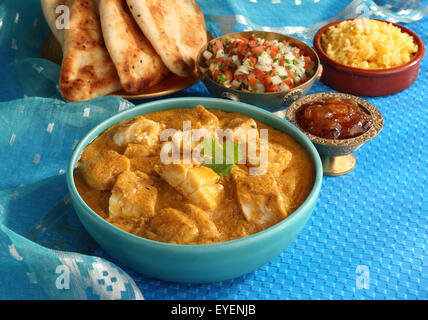 Indien Curry de Poisson Bengali Banque D'Images