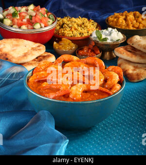 GOAN curry de crevettes Crevettes Banque D'Images