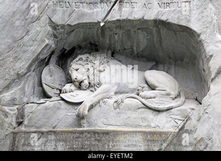 Monument du Lion mourant, Lucerne, Suisse Banque D'Images