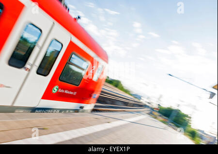 S-Bahn, Munich, Allemagne Banque D'Images