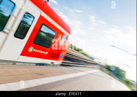 S-Bahn, Munich, Allemagne Banque D'Images