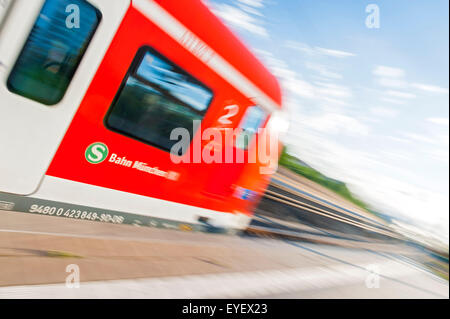 S-Bahn, Munich, Allemagne Banque D'Images