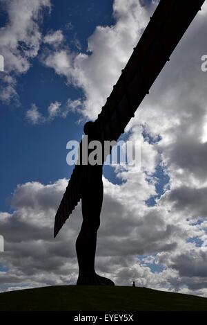 L'Ange du Nord, l'art d'installation par Andrew Gormley Banque D'Images