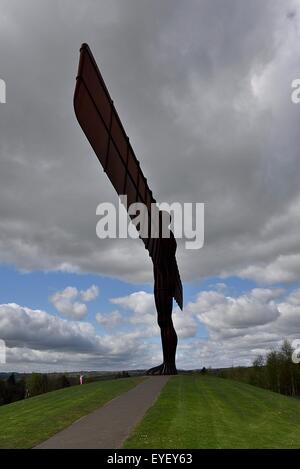 L'Ange du Nord, l'art d'installation par Andrew Gormley Banque D'Images