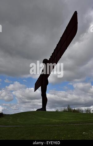 L'Ange du Nord, l'art d'installation par Andrew Gormley Banque D'Images