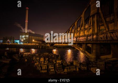 Passerelle industrielle d'Ivry-Charenton 02/12/2012 - Sylvain Leser Banque D'Images