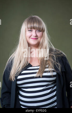 Hannah poète Jane Walker, apparaissant à l'Edinburgh International Book Festival. Banque D'Images