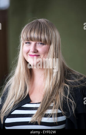 Hannah poète Jane Walker, apparaissant à l'Edinburgh International Book Festival. Banque D'Images