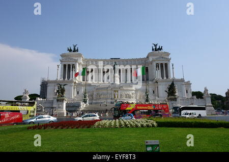 Monumento a vittorio emanuele ii à Rome Italie monument attraction touristique Banque D'Images