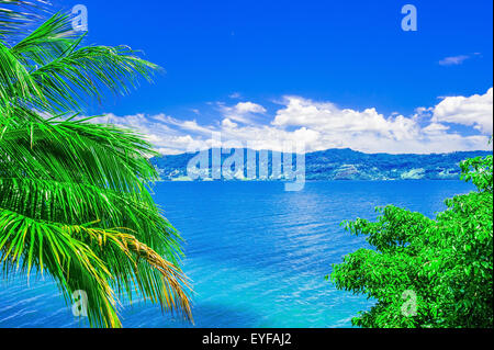 Lac Toba à Sumatra, en Indonésie, en Asie du sud-est Banque D'Images