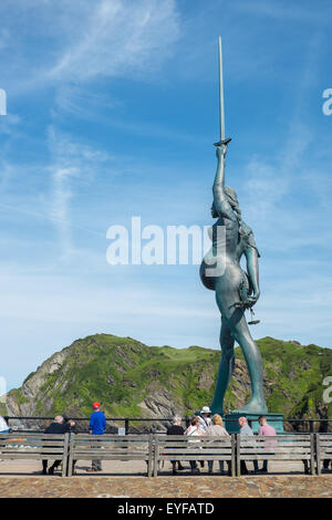 La statue en bronze "Verity" par Damien Hirst Banque D'Images