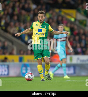 Norwich, Royaume-Uni. 28 juillet, 2015. Pré saison Friendly entre Norwich City et West Ham United. La ville de Norwich Tony Andreu. Credit : Action Plus Sport/Alamy Live News Banque D'Images