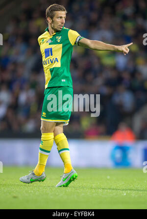 Norwich, Royaume-Uni. 28 juillet, 2015. Pré saison Friendly entre Norwich City et West Ham United. La ville de Norwich Gary O'Neil. Credit : Action Plus Sport/Alamy Live News Banque D'Images