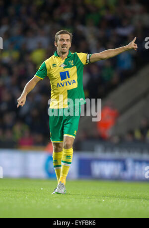 Norwich, Royaume-Uni. 28 juillet, 2015. Pré saison Friendly entre Norwich City et West Ham United. La ville de Norwich Gary O'Neil. Credit : Action Plus Sport/Alamy Live News Banque D'Images