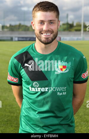 Nantwich, Cheshire, Royaume-Uni. 28 juillet, 2015. Nantwich Town dvd photos - Ben Mills. Credit : SJN/Alamy Live News Banque D'Images