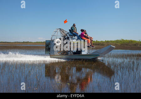 Tour Airboat, Parc National des Everglades, Florida, USA Banque D'Images