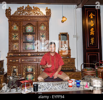 L'Intan, un musée privé possédé et géré par Alvin Yapp qui réalisa son/Peranakan Chinese Heritage a été perdu. Banque D'Images