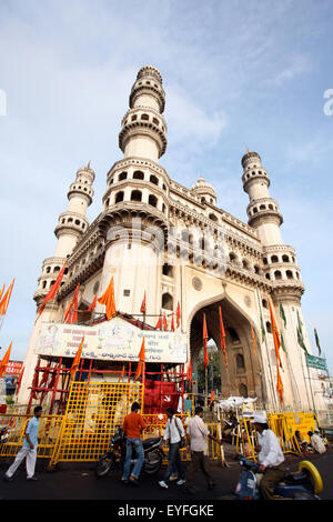 Mosquée Charminar, Hyderabad, Andhra Pradesh, Inde Banque D'Images