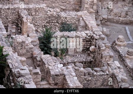 David Ir ou la ville de David, un site archéologique qui est l'hypothèse de composer le premier noyau urbain de l'ancienne Jérusalem..Jérusalem-est Israël Banque D'Images