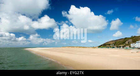 Royaume-uni, Pays de Galles, Gwynedd, Aberdovey, plage, vue panoramique Banque D'Images