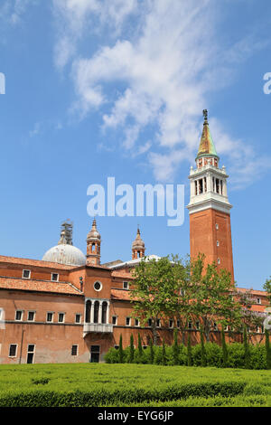 Clocher de Isola di San Giorgio Maggiore, à Venise Banque D'Images