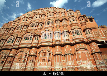 Hawa Mahal (palais de la ville, la plupart des monument, Jaipur, Rajasthan, Inde. Banque D'Images