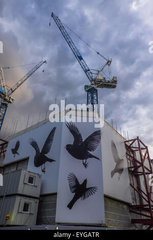 London construction site Banque D'Images