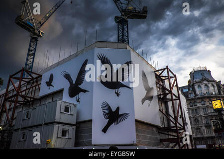 London construction site Banque D'Images