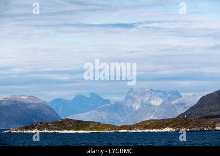 Le Danemark, le Groenland, sur le fjord ; Nuuk Banque D'Images