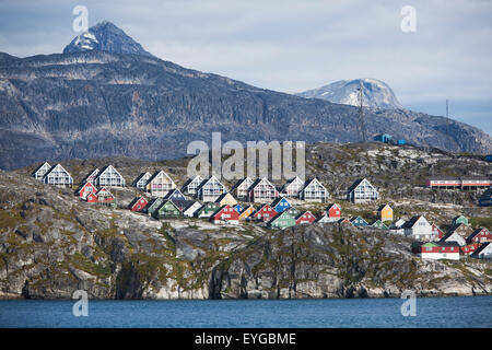 Le Danemark, le Groenland, sur le fjord ; Nuuk Banque D'Images