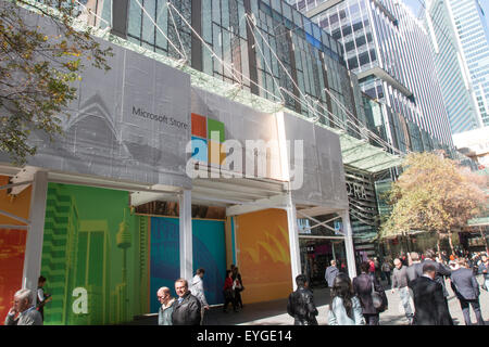 Sydney, Australie. 29 juillet, 2015. Microsoft est l'ouverture d'un flagship sur Pitt Street au coeur de Sydney, le cité de détail. Modèle : crédit10/Alamy Live News Banque D'Images