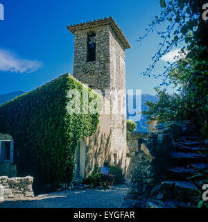 Église St Sidoine, 17ème siècle, village de Brantes, Vaucluse, Provence, France, Europe Banque D'Images