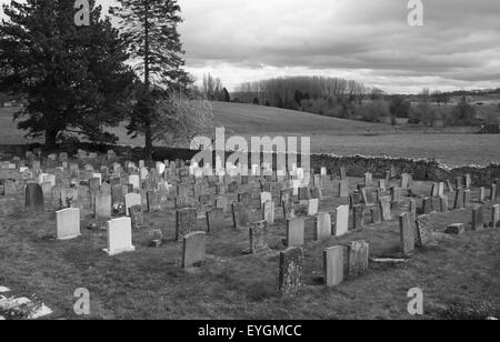 UK, Cotswolds, Amérique du Cotswolds, cimetière de l'Église baptiste de St James à Chipping Campden. Banque D'Images