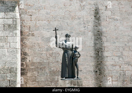 Statue de Fray Junipero Serra - La Havane - Cuba Banque D'Images