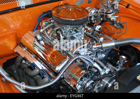 Un moteur de 396 dans une Chevrolet Camaro SS. Banque D'Images