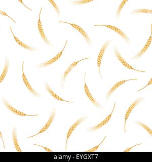 Fond transparent avec des épis de blé. Vector illustration. Illustration de Vecteur