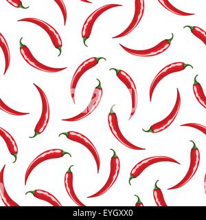 Fond transparent avec piment rouge. Vector illustration. Illustration de Vecteur