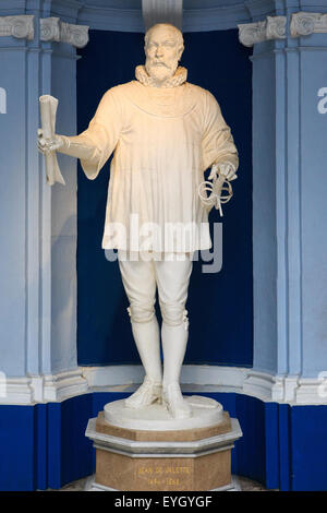 Statue de Le Grand Maître Jean Parisot de La Valette à La Valette, Malte Banque D'Images